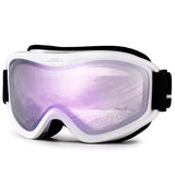 Kids Ski Goggles With Anti Fog Uv400 Lens And Flexible Frame 1005003217537497-D1 Black Red Kids