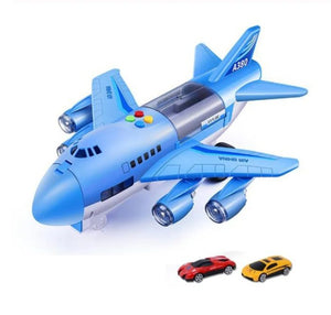 Musical Children's Toy Aircraft With Storytelling and Car Slide