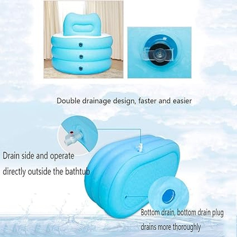 Large Portable Inflating Shower Bathtub For Adults