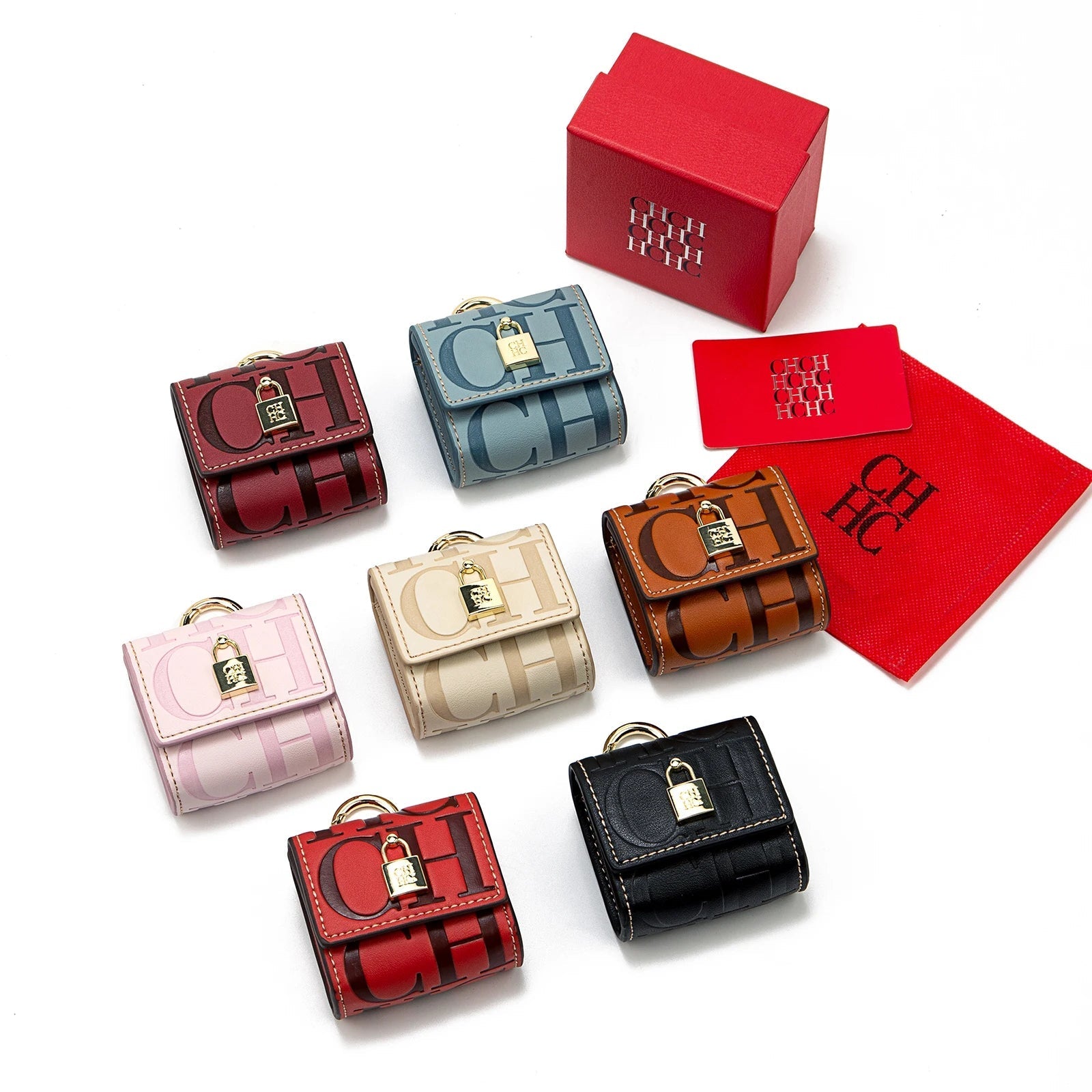 Leather Earbuds Storage Case With Valentines Gifts For Her Style 1005010666935710-CGS-03PINK