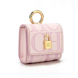 Leather Earbuds Storage Case With Valentines Gifts For Her Style 1005010666935710-CGS-03PINK