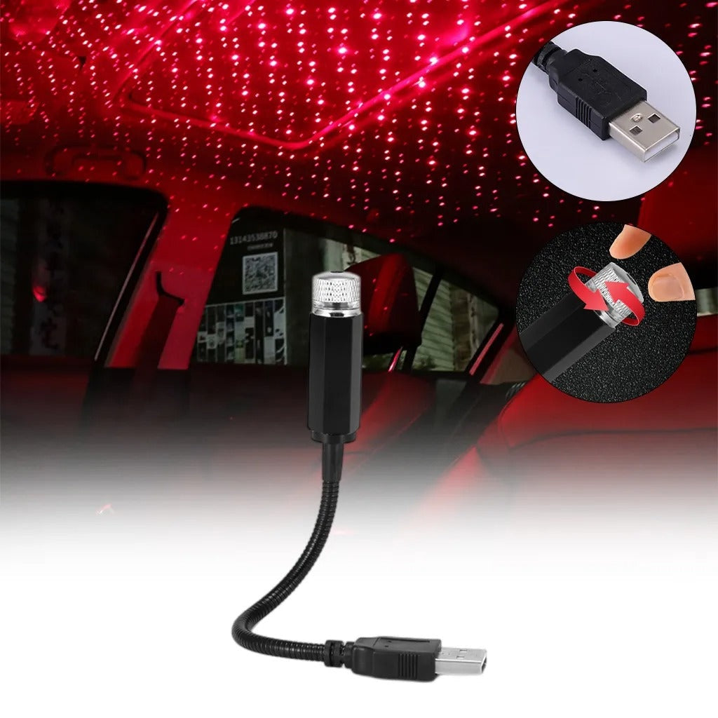 LED Galaxy Lamp Car Roof Light USB Star Projector Mini Night Star Light