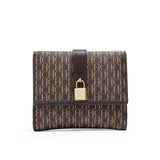 Letter Print Pu Wallet For Women, Valentines Gifts For Her 1005007885111384-CA10-DP-COFFEE