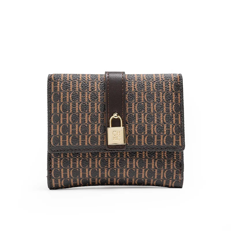 Letter Print Pu Wallet For Women, Valentines Gifts For Her 1005007885111384-CA10-DP-COFFEE