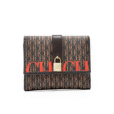 Letter Print Pu Wallet For Women, Valentines Gifts For Her 1005007885111384-CA10-DP-COFFEE