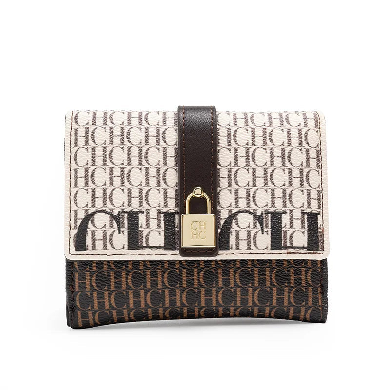 Letter Print Pu Wallet For Women, Valentines Gifts For Her 1005007885111384-CA10-DP-COFFEE