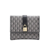 Letter Print Pu Wallet For Women, Valentines Gifts For Her 1005007885111384-CA10-DP-COFFEE