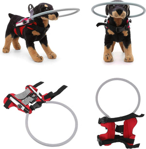 Lightweight Adjustable Blind Dog Halo Protective Anti-Collision Ring