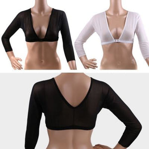Lightweight Sheer Arm Shapewear Sleeve with Front Closure