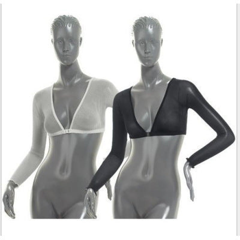 Lightweight Sheer Arm Shapewear Sleeve with Front Closure