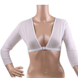 Lightweight Sheer Arm Shapewear Sleeve with Front Closure