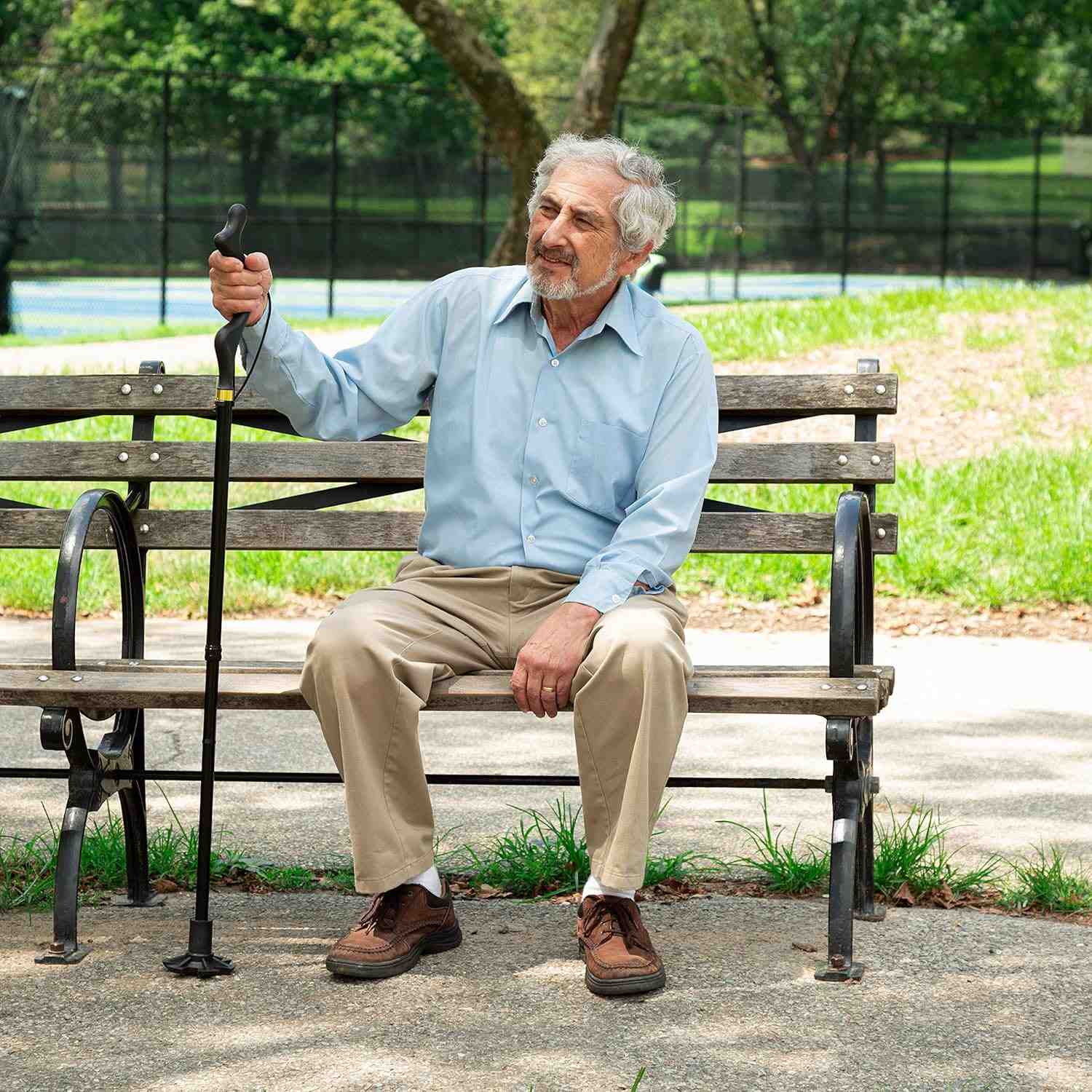 Lightweight Telescopic Folding Walking Cane with 360�� Traction Tip