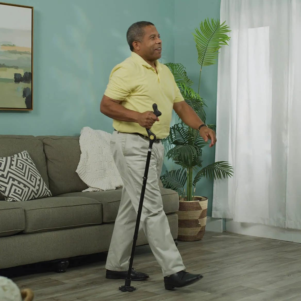 Lightweight Telescopic Folding Walking Cane with 360�� Traction Tip