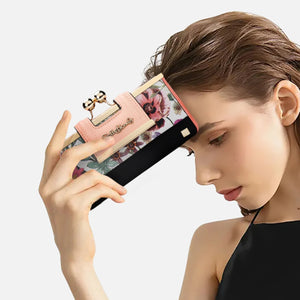 Long Floral Pu Wallet With Hasp, Valentines Gifts For Her 1005007273629495-SY5025-BUTTERFLY