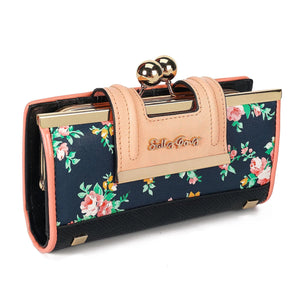 Long Floral Pu Wallet With Hasp, Valentines Gifts For Her 1005007273629495-SY5025-BUTTERFLY