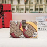 Long Zipper Organizer Wallet With Valentines Gifts For Her Animal Print 1005007444721660-CA8-WINE