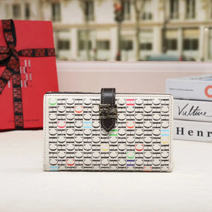 Long Zipper Organizer Wallet With Valentines Gifts For Her Animal Print 1005007444721660-CA8-WINE