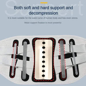 Lumbar Support Belt With Removable Steel Bars For Back Pain Relief 1005006278543854-Blue-M