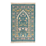 Machine Washable Floral Persian Prayer Mat With Non Slip Backing 1005006559432374-S007-Coffee color