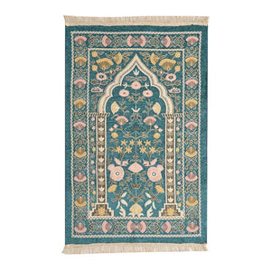 Machine Washable Floral Persian Prayer Mat With Non Slip Backing 1005006559432374-S007-Coffee color