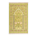 Machine Washable Floral Persian Prayer Mat With Non Slip Backing 1005006559432374-S007-Coffee color