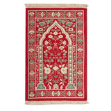 Machine Washable Floral Persian Prayer Mat With Non Slip Backing 1005006559432374-S007-Coffee color