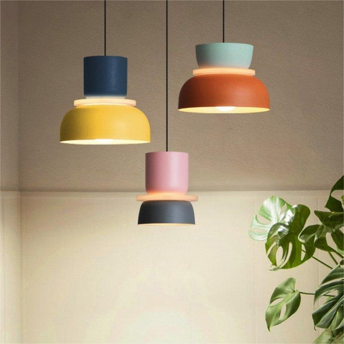Glarefusion Nordic Simple Macaron Acrylic Chandelier