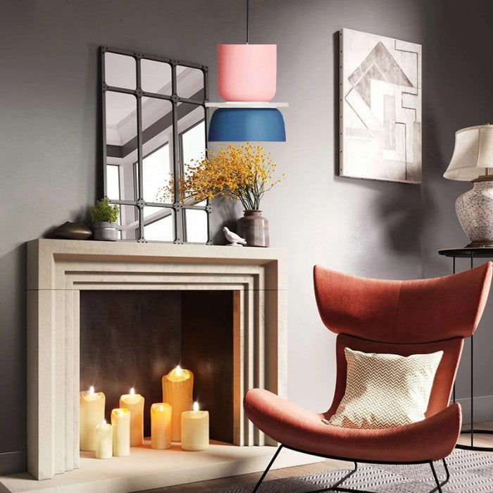 Glarefusion Nordic Simple Macaron Acrylic Chandelier