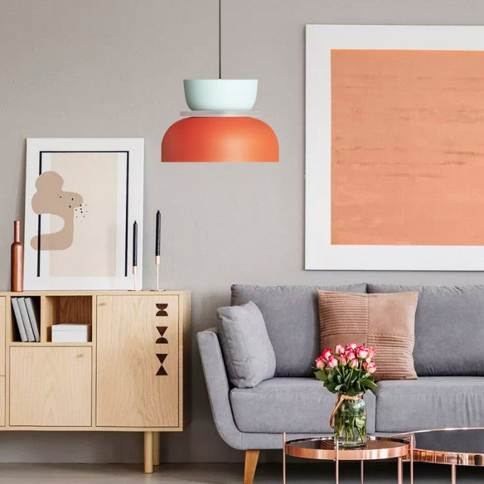 Glarefusion Nordic Simple Macaron Acrylic Chandelier