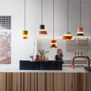 Glarefusion Nordic Simple Macaron Acrylic Chandelier