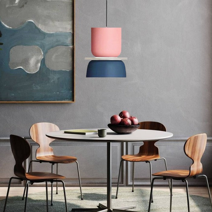 Glarefusion Nordic Simple Macaron Acrylic Chandelier