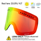 Magnetic Double Lens Ski Goggles Uv400 Anti Fog Snow Glasses 4000980893579-Ski Glasses lens