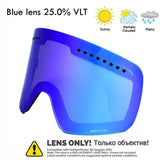 Magnetic Double Lens Ski Goggles Uv400 Anti Fog Snow Glasses 4000980893579-Ski Glasses lens