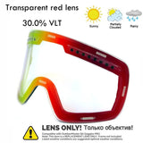 Magnetic Double Lens Ski Goggles Uv400 Anti Fog Snow Glasses 4000980893579-Ski Glasses lens
