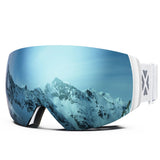Magnetic Double Lens Ski Goggles With Anti Fog Uv400 Protection 1005006123911456-X4 Red White