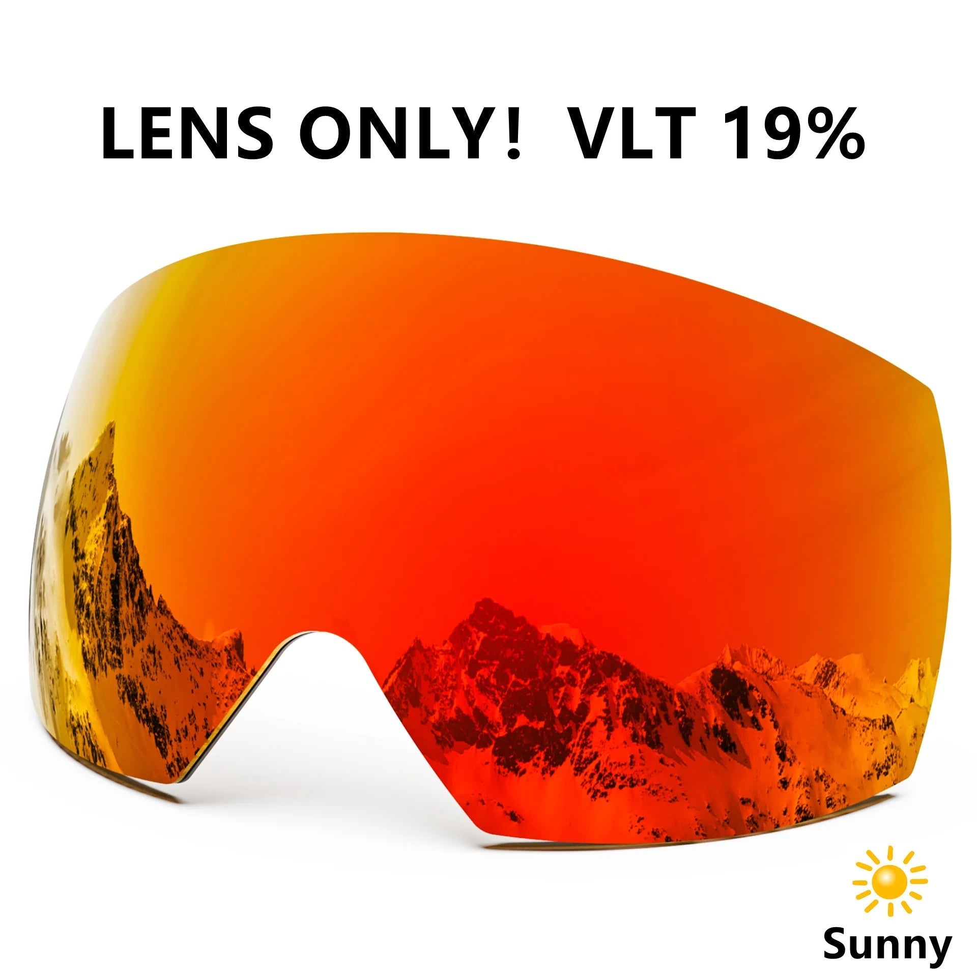 Magnetic Double Lens Ski Goggles With Anti Fog Uv400 Protection 1005006123911456-X4 Red White