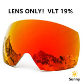 Magnetic Double Lens Ski Goggles With Anti Fog Uv400 Protection 1005006123911456-X4 Red White