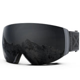 Magnetic Double Lens Ski Goggles With Anti Fog Uv400 Protection 1005006123911456-X4 Red White