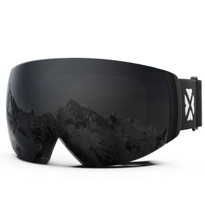 Magnetic Double Lens Ski Goggles With Anti Fog Uv400 Protection 1005006123911456-X4 Red White