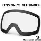 Magnetic Double Lens Ski Goggles With Anti Fog Uv400 Protection 1005006123911456-X4 Red White