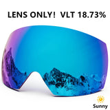 Magnetic Double Lens Ski Goggles With Anti Fog Uv400 Protection 1005006123911456-X4 Red White