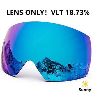 Magnetic Double Lens Ski Goggles With Anti Fog Uv400 Protection 1005006123911456-X4 Red White