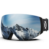 Magnetic Double Lens Ski Goggles With Anti Fog Uv400 Protection 1005006123911456-X4 Red White