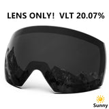 Magnetic Double Lens Ski Goggles With Anti Fog Uv400 Protection 1005006123911456-X4 Red White