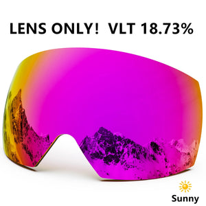 Magnetic Double Lens Ski Goggles With Anti Fog Uv400 Protection 1005006123911456-X4 Red White