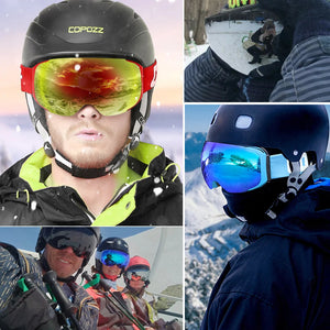 Magnetic Lens Ski Goggles With Uv400 Anti Fog Mirror Coating 32781668452-Frame Red
