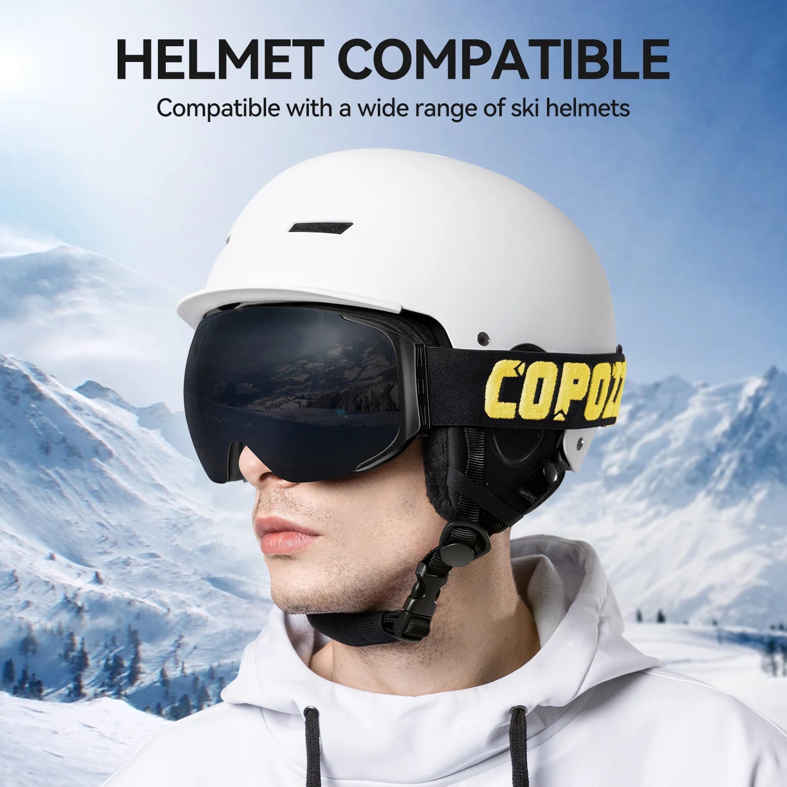 Magnetic Ski Goggles With Uv400 Anti Fog Double Layer Lens 1005007476876414-lens purple
