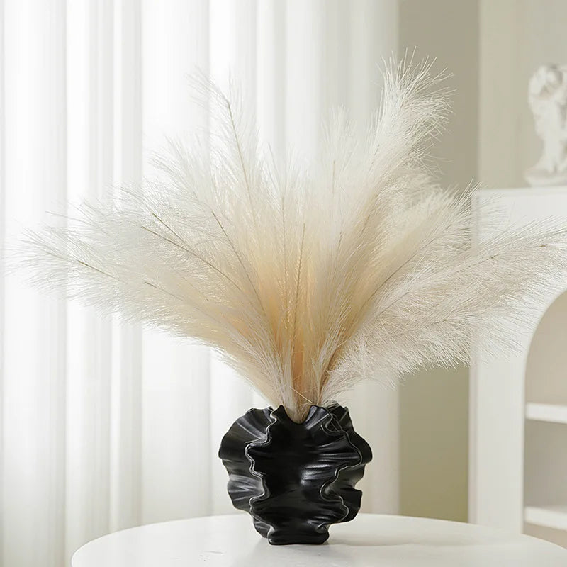 Matte Resin Coral Style Ruffled Vase Ornament For Desktop Decor 1005008643083650-Bj1787-6