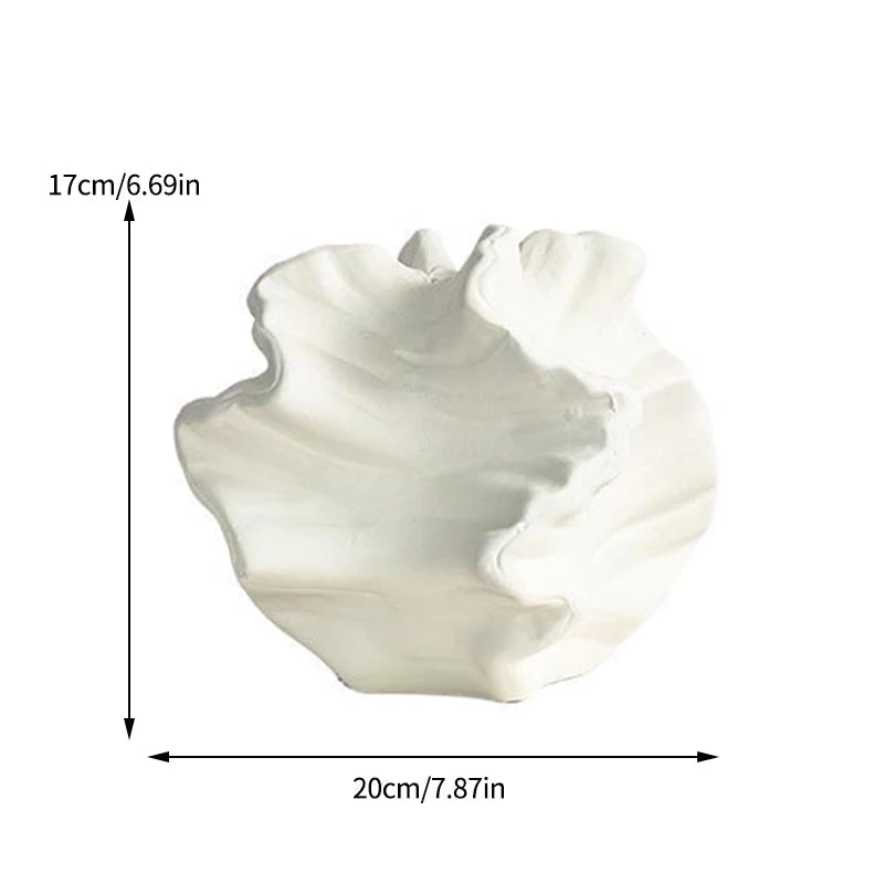 Matte Resin Coral Style Ruffled Vase Ornament For Desktop Decor 1005008643083650-Bj1787-6