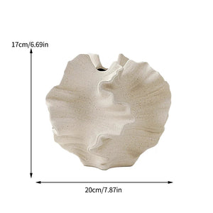 Matte Resin Coral Style Ruffled Vase Ornament For Desktop Decor 1005008643083650-Bj1787-6